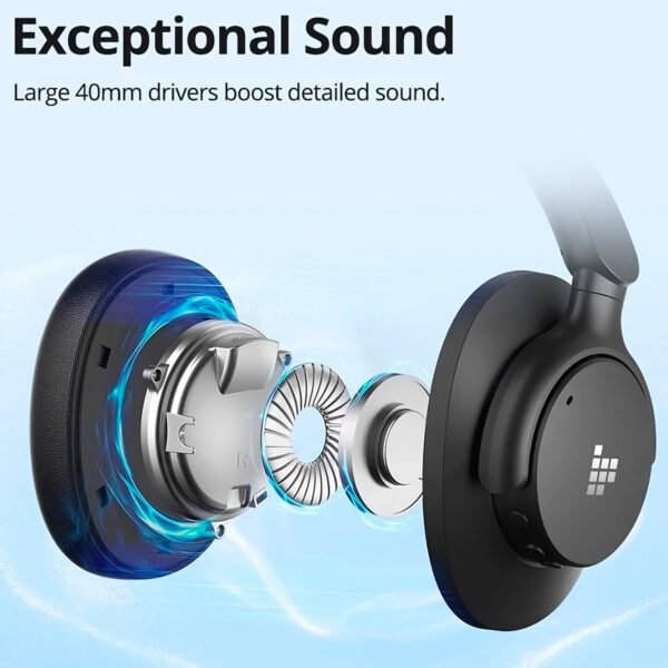 Audifonos Bluetooth Tronsmart Q20 ANC Bluetooth 5.3 60 Horas