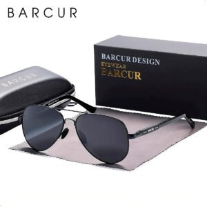 Lente de Sol Aviador Barcur Polarizado Proteccion UV 400 (1) Lentes de Sol Barcur 8721 Polarizado con Proteccion UV 400