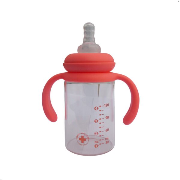Biberon Babyguu 120 ml Biberon de vidrio Libre Bisfenol A (1) Biberon Vidrio Con Protector Babyguu 120 Ml Libre Bisfenol A