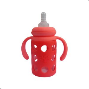 Biberon Babyguu 120 ml Biberon de vidrio Libre Bisfenol A (2) Biberon Vidrio Con Protector Babyguu 120 Ml Libre Bisfenol A