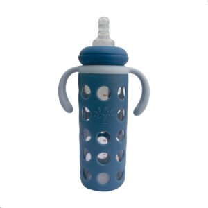 Biberon Babyguu 240 ml Biberon de vidrio Libre Bisfenol A (2) Biberon Vidrio Con Protector Babyguu 8 Oz Libre Bisfenol A