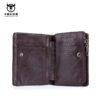 Billetera BULLCAPTAIN de cuero de vaca Coffe hombre (6) Billetera Cartera Cuero Genuino Hombre Bullcaptain