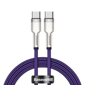 Cable Baseus 100w Usb Tipo C 1m Cafule Series Nylon Trenzado