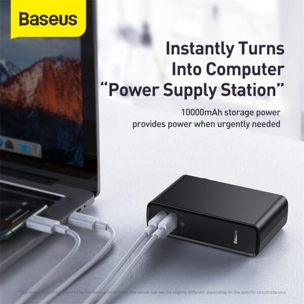 Power Bank Baseus 10000 mAh 45W 2 en 1 - Juamppe (10) Baseus Power Bank 2 En 1 Gan Charger 10,000mah 45w Cargador