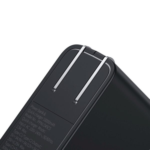 Power Bank Baseus 10000 mAh 45W 2 en 1 - Juamppe (13) Baseus Power Bank 2 En 1 Gan Charger 10,000mah 45w Cargador