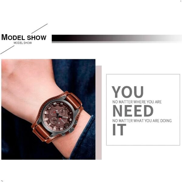 Reloj Para Hombre Moda Curren 8225, Diseño Elegante