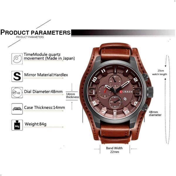 Reloj Para Hombre Moda Curren 8225, Diseño Elegante