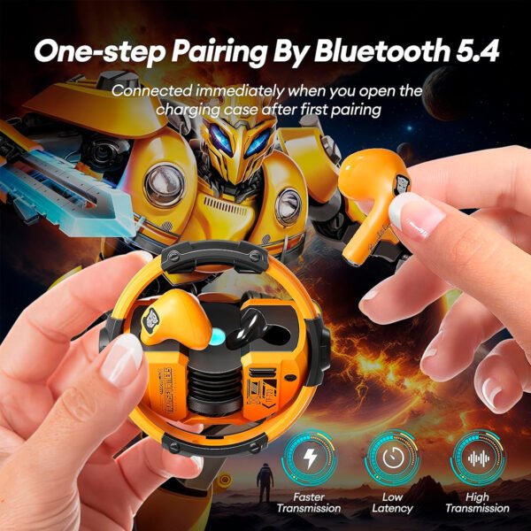Audifonos Inalambrico Trabsformer TF T23 Bumblebee (6) Auriculares Bluetooth Inalámbricos Transformers TF T23
