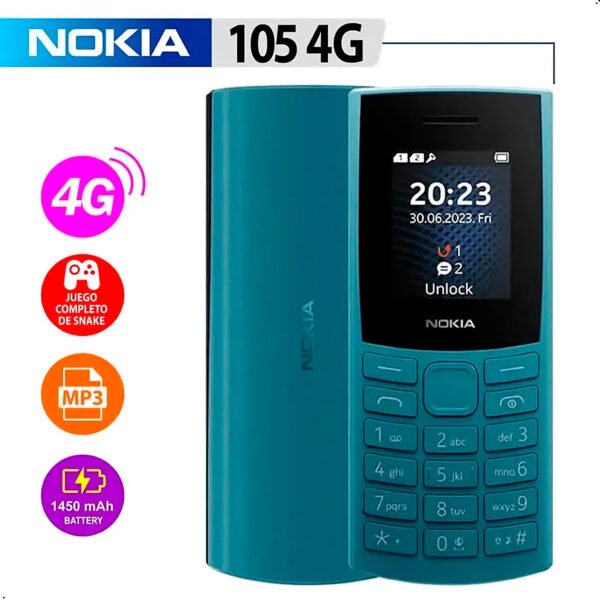 Celular Nokia 105 4g Doble Chip 128 Mb 48 Mb Ram Radio Fm