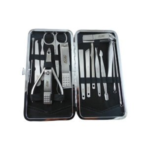 Combo Pulidor de Uñas profesional y Set de manicure y pedicure (8) Set Manicure Pedicure Estuche 16 En 1 Kit Acero Inoxidable