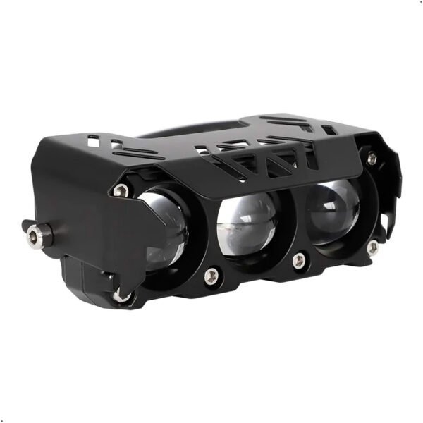 Foco Neblinero Faro Led Moto Auto Bicolor Tipo Lupa Blanco y amarillo (1) Luces Exploradoras Ambar Y Blanca Moto Camioneta X 2 Unids