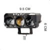 Foco Neblinero Faro Led Moto Auto Bicolor Tipo Lupa Blanco y amarillo (18) Luces Exploradoras Ambar Y Blanca Moto Camioneta X 2 Unids