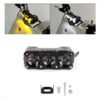 Foco Neblinero Faro Led Moto Auto Bicolor Tipo Lupa Blanco y amarillo (24) Luces Exploradoras Ambar Y Blanca Moto Camioneta X 2 Unids