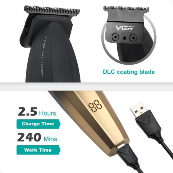 Maquina Corte Cabello Combo VGR 906 003 Clipper Trimmer (2) Maquina Corte Cabello Trimmer Vgr Inalambrico