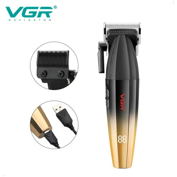 Maquina Corte Cabello Combo VGR 906 003 Clipper Trimmer (7) Maquina Corte Cabello Trimmer Vgr Inalambrico