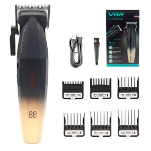 Maquina Corte Cabello VGR V 003 Inalambrico con Pantalla (5) Maquina Corte Cabello Vgr V 003 Pantalla Digital Inalambrico