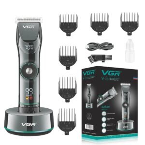 Maquina de Corte VGR V 256 Base Display Inalambrico Profesional (6) Maquina Corte Cabello Vgr-256 Pantalla Digital Inalambrico
