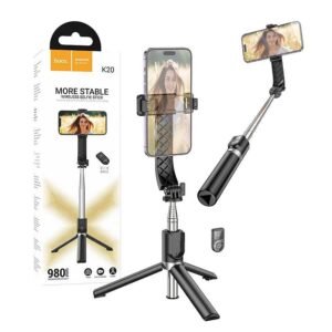 Palo Selfie Control Bluettoth Hoco K20 (6) Palo Selfie Hoco K20 Control Remoto Bluetooth Tripode