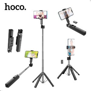 Palo Selfie Hoco K18 control Bluetooth Expandible 970mm 97 cm Aleacion Aluminio (10) Palo Selfie Tripode Hoco K18 Control Bluetooth 90cm