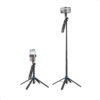 Palo Selfie Soporte antivibración para transmisión en vivo HOCO K22 de aleación de aluminio práctico (5) Palo Selfie Stick Hoco K22 Control Remoto Bluetooth Tripode 1,75m