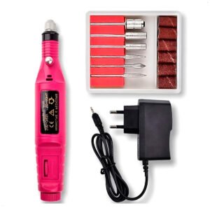 Pulidor de Uñas y Lijas Varios Colores (1) Pulidor De Uñas Eléctrico Manicura Pedicura + Kit De Pulido
