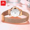 Relok OPK 8115 relojes de mujer Reloj de pulsera original de moda Simple para mujer correa de malla de acero inoxidable Reloj luminoso resistente al agua (15) Reloj Opk De Pulsera Para Mujer Color Oro Rosa Modelo 8115