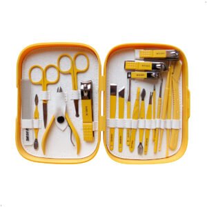 Set Manicura Pedicura 20 Piezas Amarillo (4) Set De Manicure Pedicure 20 Piezas Acero Cortauñas