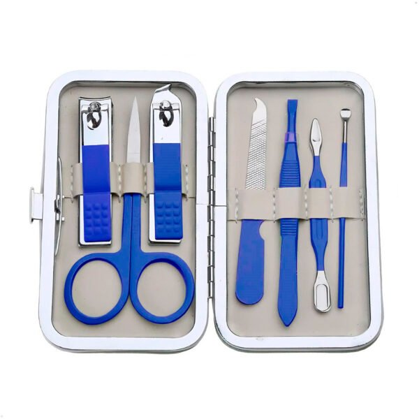 Set de Manicura Pedicura 7 piezas Acero Inoxidable (1) Set De Manicura Pedicura 7 Piezas Acero Inoxidable Cortauñas