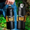 Termos Portátiles con Paja Deporte al Aire Libre 304 Taza Térmica de Acero Inoxidable Tumbler Travel Frascos de Vacío al Aire Libre Botella de Agua (1 (13) Botella Acero Inoxidable Termo Mantine Caliente Frio 1500ml