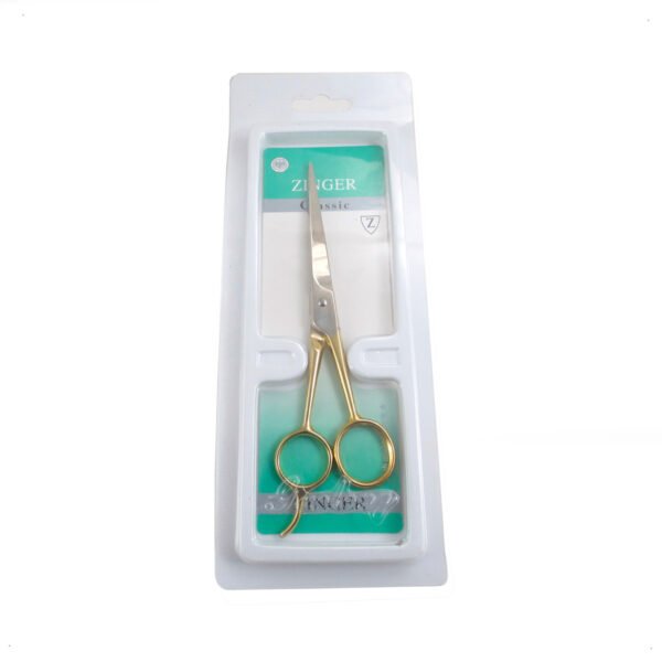Tijera Zinger de Corte Peluqueria Acero Inoxidable (3) Tijeras Zinger De Acero: Corte Preciso Dorado