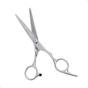 Tijera de Corte Peluquero Corte Recto Plata (1) Tijera De Corte Cabello Tijera Para Corte