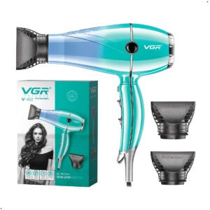 VGR-secador pelo profesional de alta potencia, herramienta de peinado para el cuidado cabello, protección contra sobrecalentamiento, secado de viento fuerte, 2400W VGR V 452 (1) Secadora De Cabello Profesional Vgr Motor Ac V-452