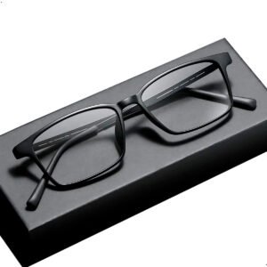Gafas de Lectura de Bloqueo de Luz Azul Hombres Mujeres Ultraligero TR90 Aleación de Titanio Marco Óptico Gafas Gafas Cuadradas (7) Monturas De Lentes Medida Optica De Titanio Y Tr90