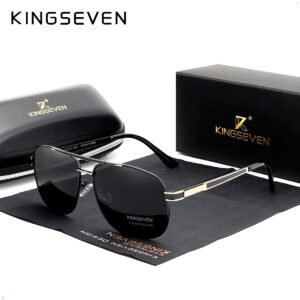 Lente de Sol Kingseven 738 Gold Gray Modelo Aviador (8) Lentes De Sol Kingseven 758 Polarizado Proteccion Uv400