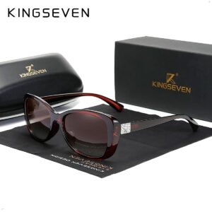 Lente de Sol Kingseven Mujer Marron 7260 Polarizado Proteccion UV 400 (1) Lentes De Sol Mujer Polarizadas Kingseven 7260 Proteccion Uv400