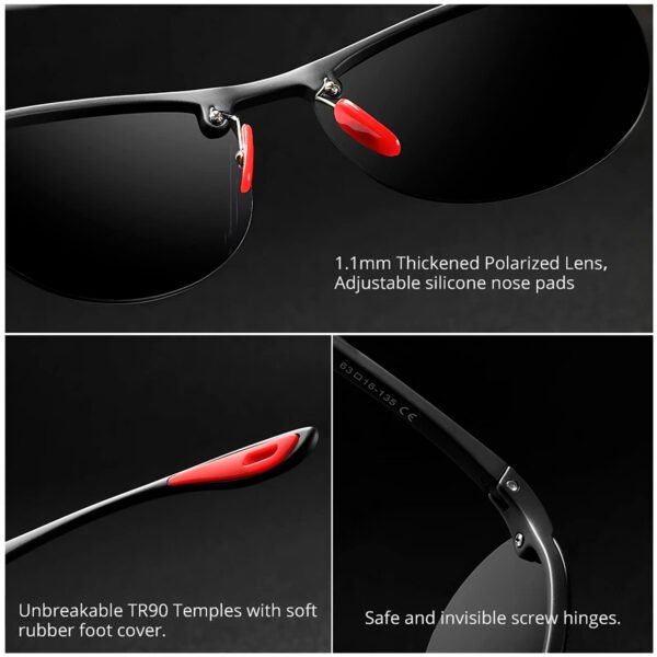 Lentes de Sol Kdeam KD980 Polarizado UV 400 (7) Lente De Sol Aviador Kdeam Polarizado Proteccion Uv 400