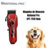Maquina Corte de Pelo Mascota Inalambrico Rojo National (3) Maquina Cortar Pelo National Pro Para Mascotas Con Accesorio
