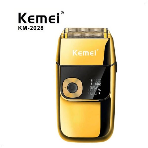 Afeitadora Kemei KM 2028 Pantalla Digital Recargable Profesional