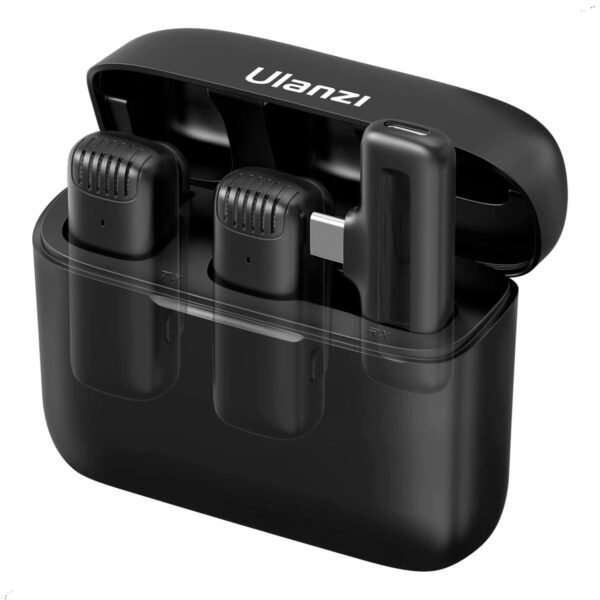 Microfono Lavalier Inalambrico Ulanzi J12 Usb Tipo C (2) Micrófono De Solapa Inalámbrico Ulanzi J12 Tipo C