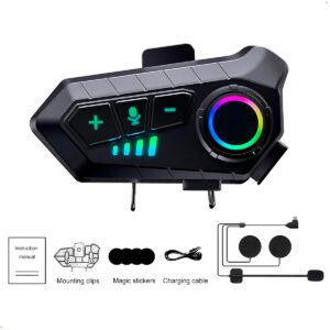 Seisa MT-Y10 auriculares inalámbricos para casco de motocicleta, cascos con Bluetooth 5,3, manos libres, a prueba de agua Seisa (10) - copia Auriculares Audifonos Micrófono Bluetooth Para Seisa MT-Y10 Casco de Moto