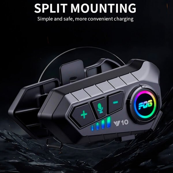 Seisa MT-Y10 auriculares inalámbricos para casco de motocicleta, cascos con Bluetooth 5,3, manos libres, a prueba de agua Seisa (11) Auriculares Audifonos Micrófono Bluetooth Para Seisa MT-Y10 Casco de Moto