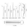 Kit Limpieza Dental Acero Inoxidable Higiene Dientes 7pcs