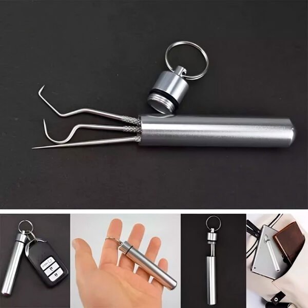 Kit Limpieza Dental Acero Inoxidable Higiene Dientes 7pcs