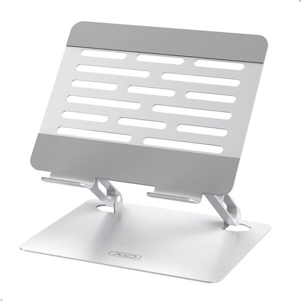 Soporte para portátil Xo C152 de 10'' a 17,3'' de aluminio, con canal de ventilación y base antideslizante, tamaño ajustable (1) Holder Xo-c152 Ergonómico Laptops Portátil Altura Ajustable