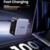 Ugreen Nexode S Cargador Rápido 100W GaN 3 Puertos USB-C 1 Puerto USB-A PD3.0QC Gris (7) Cargador De Pared Ugreen De 100w Nexode Gan 4 Puertos Carga Rapida
