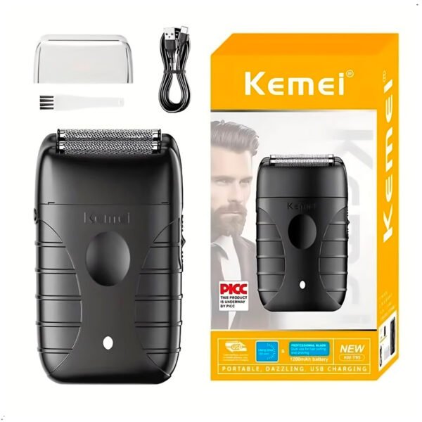 1 Shaver Kemei Km-3209 Afeitadora Recargable Profesional Ipx4
