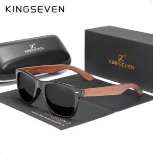 Lente de Sol Kingseven 5520 madera proteccion UV400 Polarizado (1) Lentes Kingseven 5520 Gafas De Sol Polarizados Proteccion Uv 400