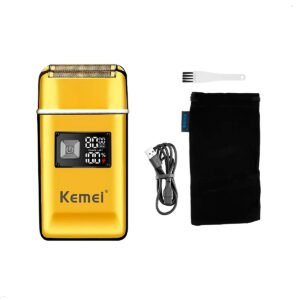 Maquina Shaver Rasurador Kemei KM TX9 Dorado (7) Maquina De Afeitadora Shaver Kemei Km TX9 Inalambrico