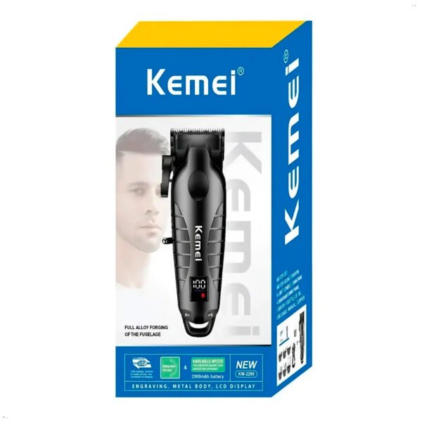 Maquina Corte Cabello Kemei KM 2290 Inalambrico (4) Kemei Km-2290 Cortadora De Pelo Afeitadora Eléctrica Clipper