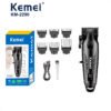 Maquina Corte Cabello Kemei KM 2290 Inalambrico (5) Kemei Km-2290 Cortadora De Pelo Afeitadora Eléctrica Clipper